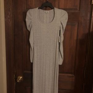 Pretty grey sweater dress new